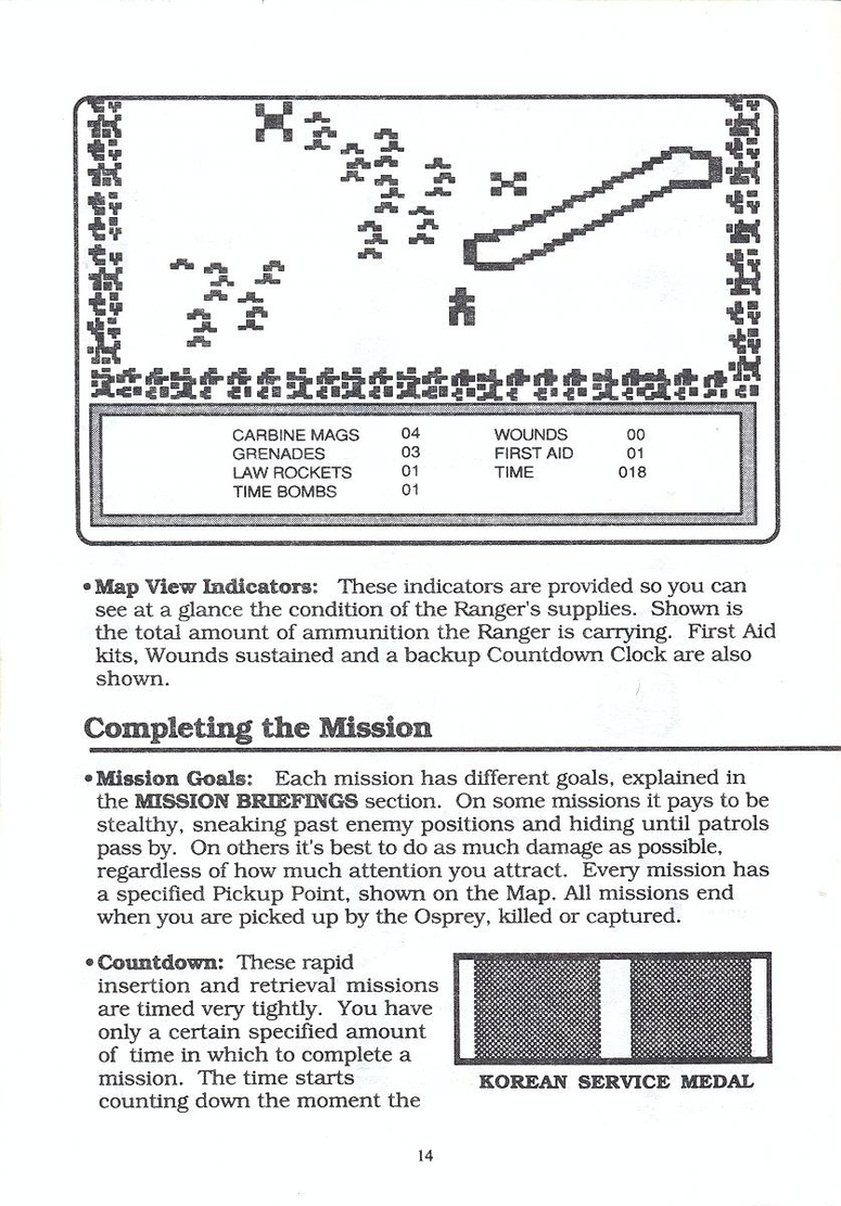 Airborne Ranger manual page 14