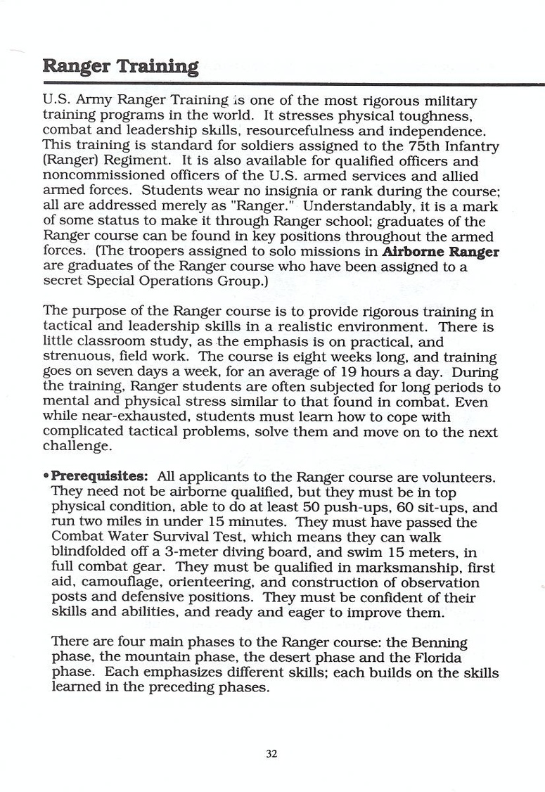 Airborne Ranger manual page 32