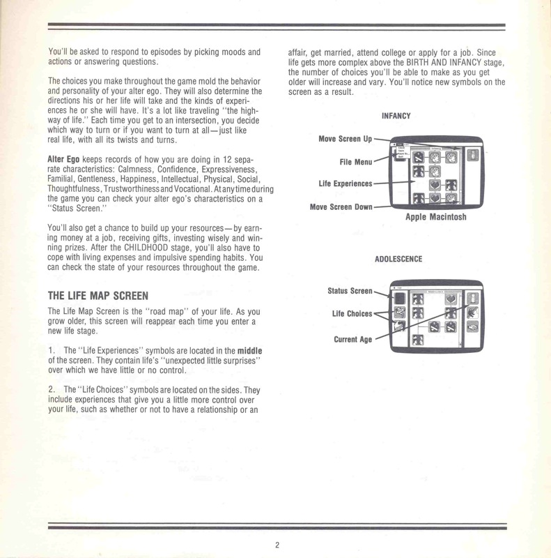 Alter Ego Manual Page 2 