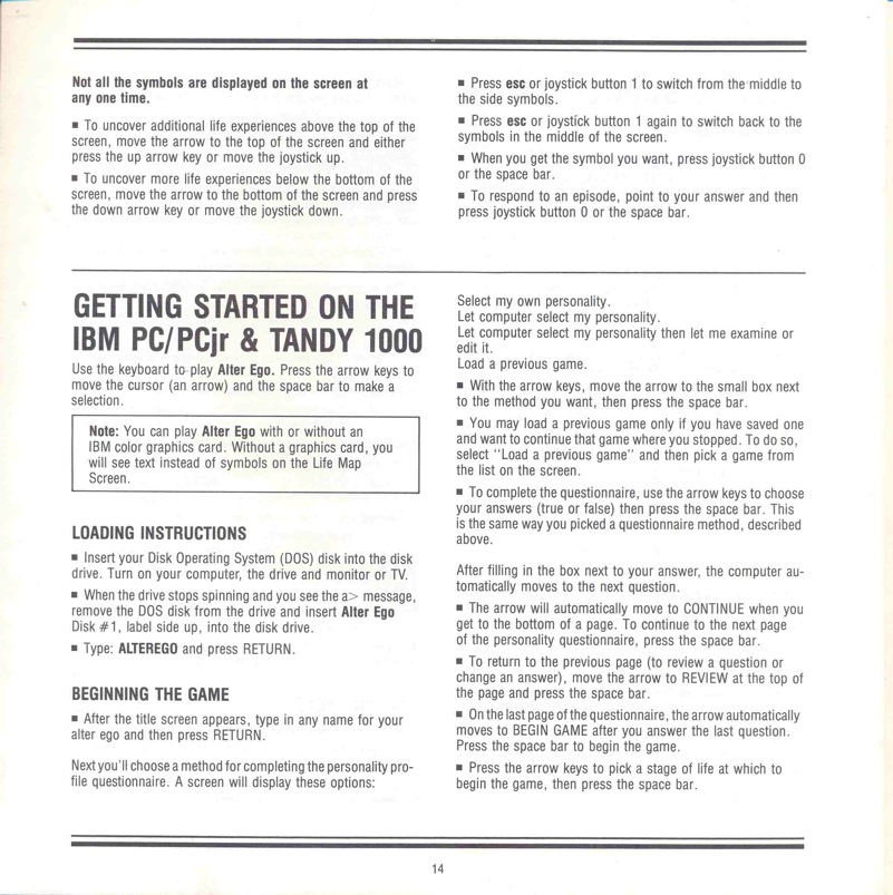 Alter Ego Manual Page 14 