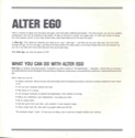 Alter Ego Manual Page ii