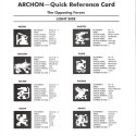 Archon Quick Reference Card - Light Side