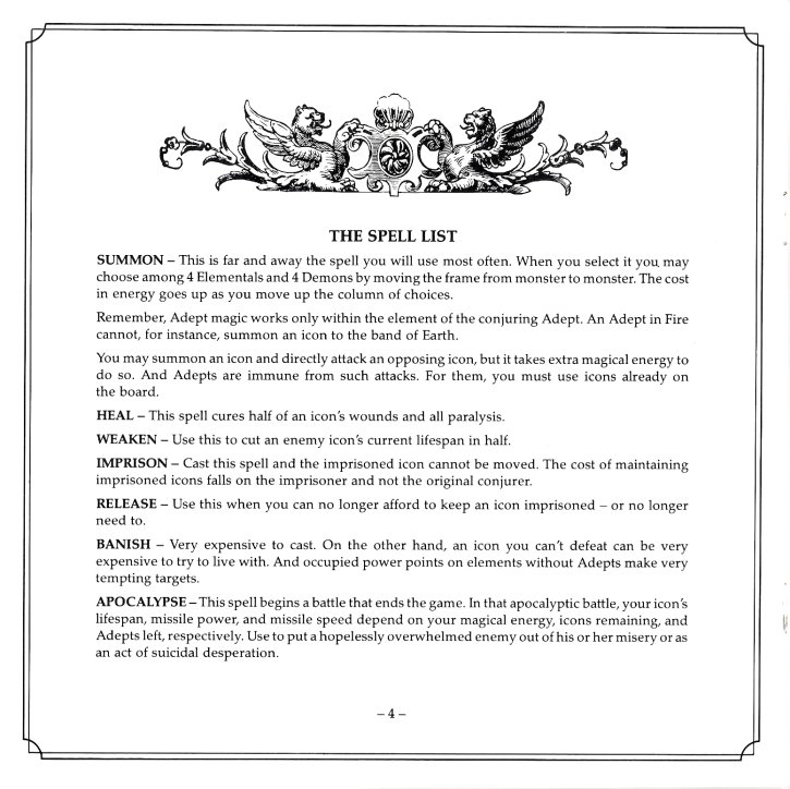 Archon II Manual Page 4 