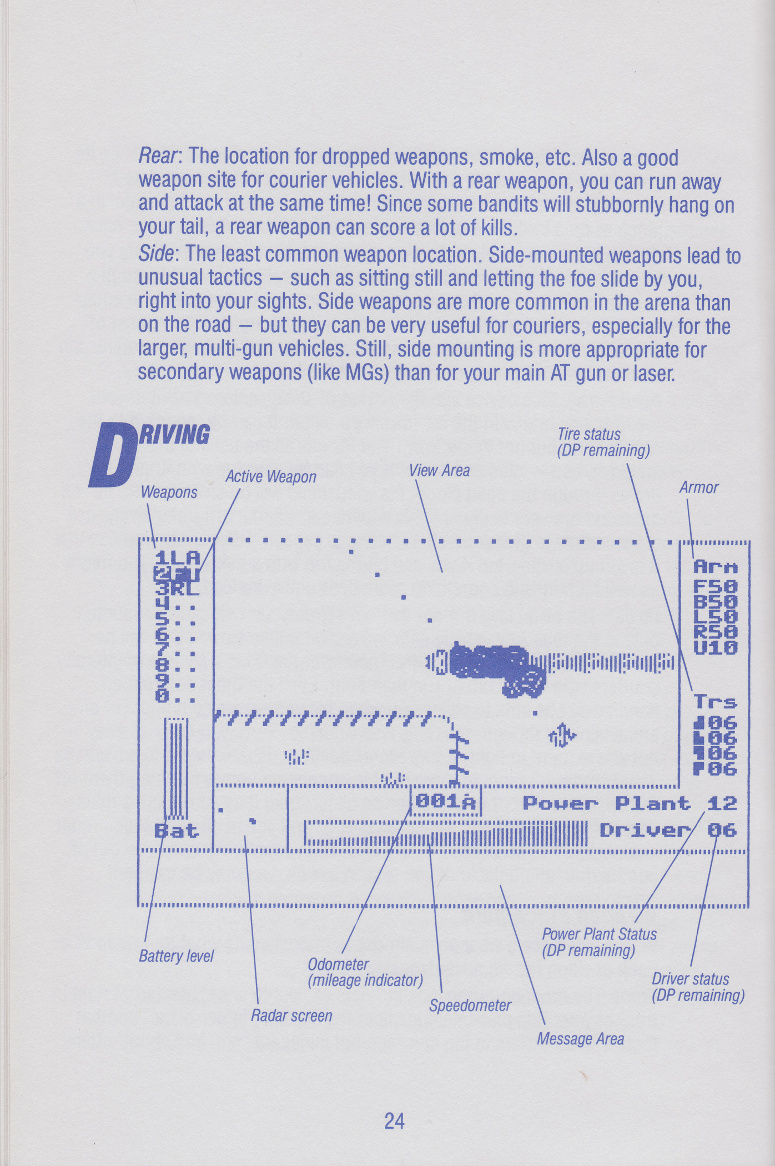 Autoduel manual page 24