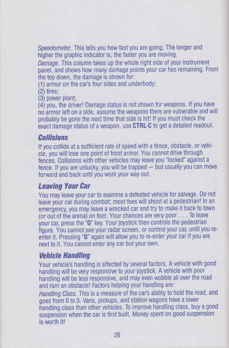 Autoduel manual page 26