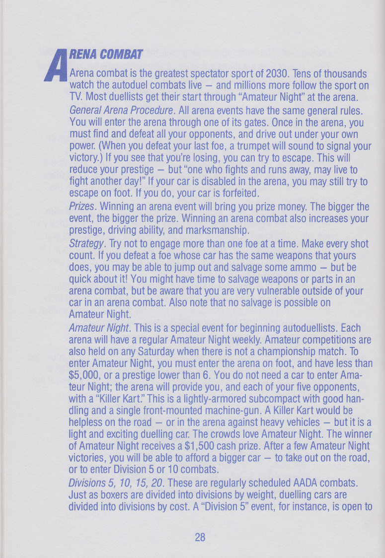 Autoduel manual page 28