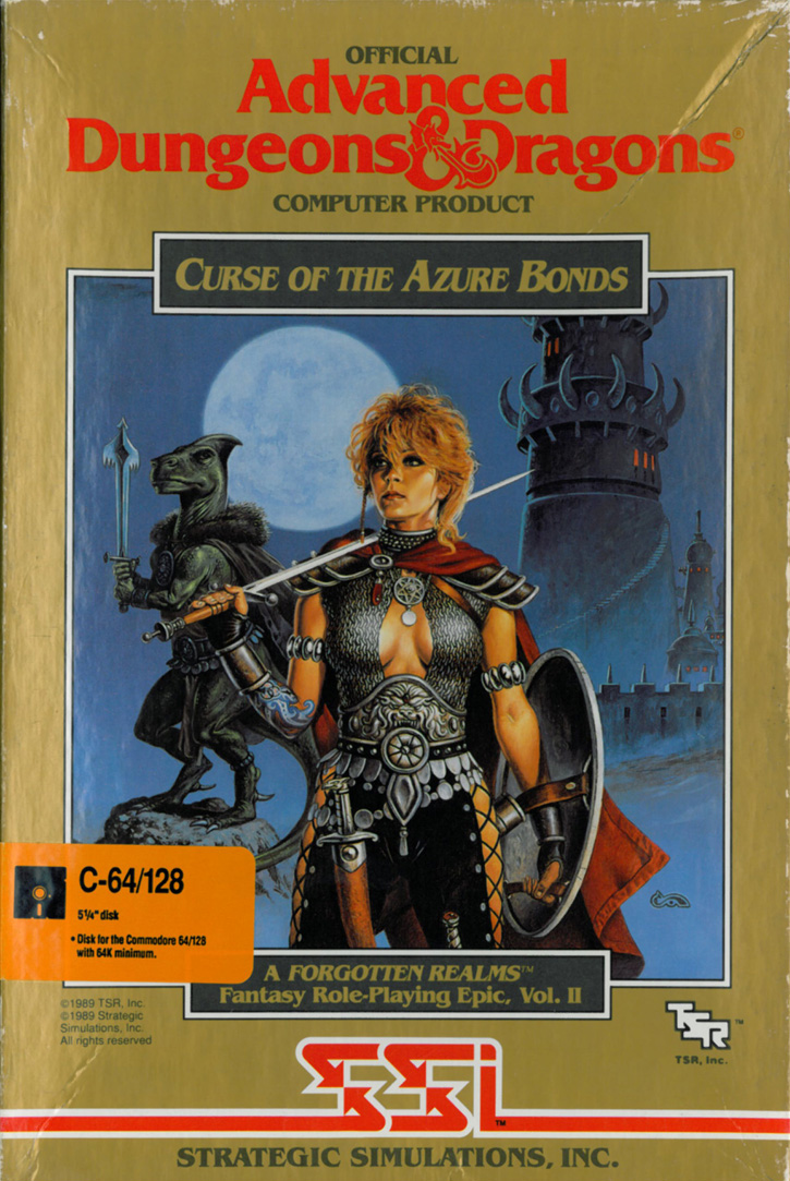 Curse Of The Azure Bonds box front