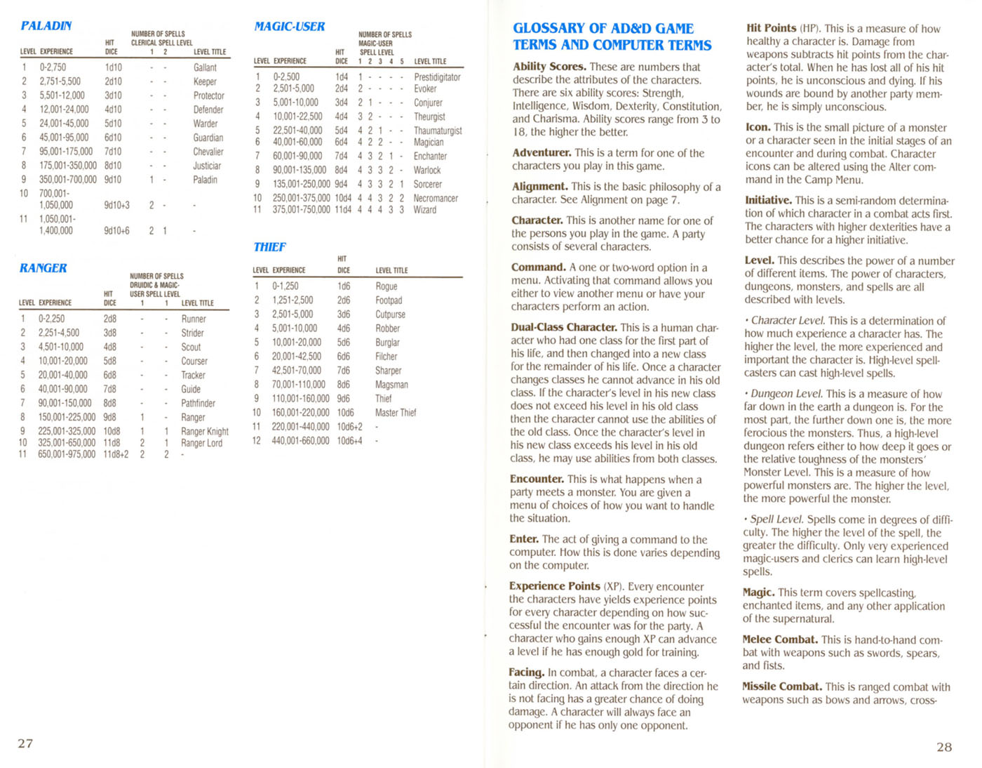 Curse Of The Azure Bonds manual page 27