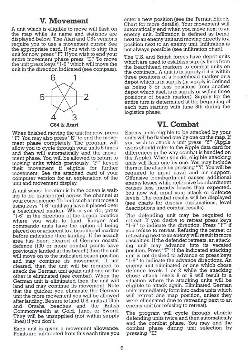 Battle for Normandy manual page 6