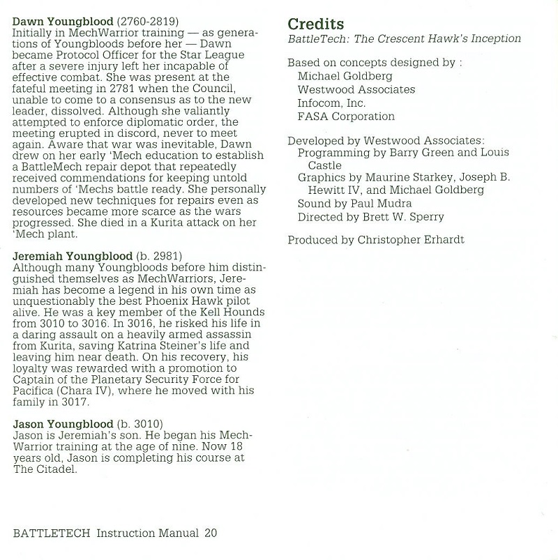 Battletech manual page 20