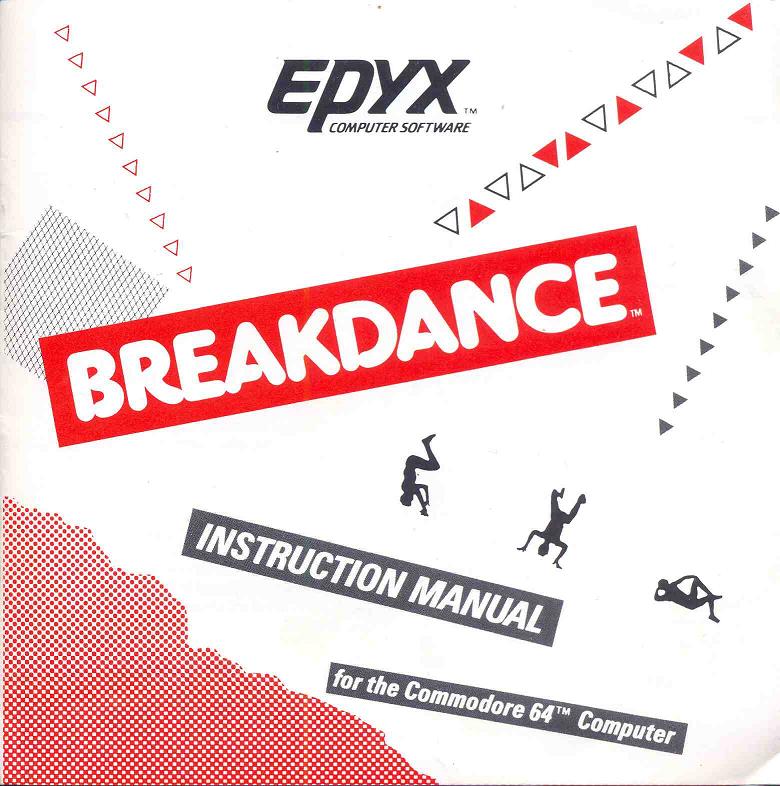 BREAKDANCE Manual Front Cover 