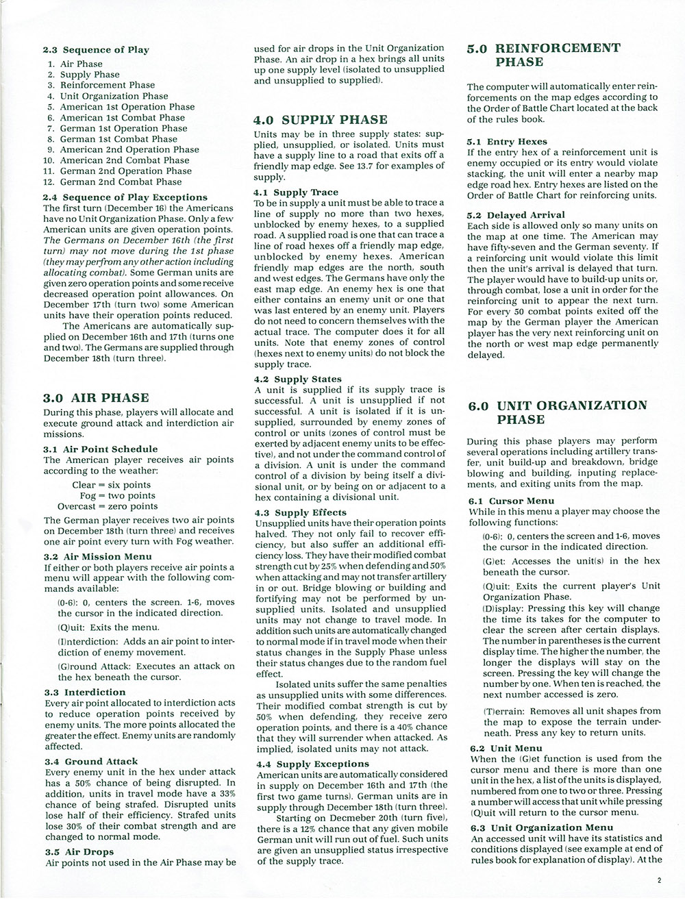 Breakthrough in the Ardennes manual page 2