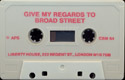 Give my Regards to Broad Street tape side a