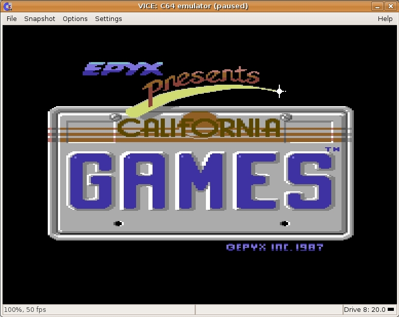 California Games Screen Shot 01 