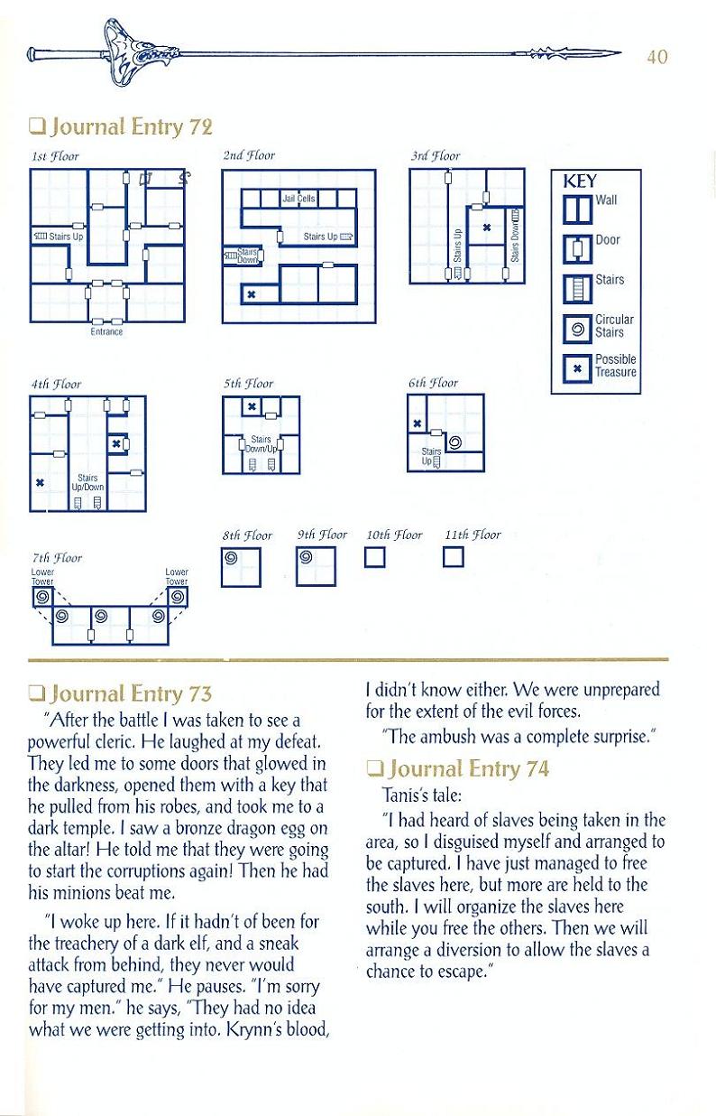 Champions of Krynn Adventurers Journal page 40