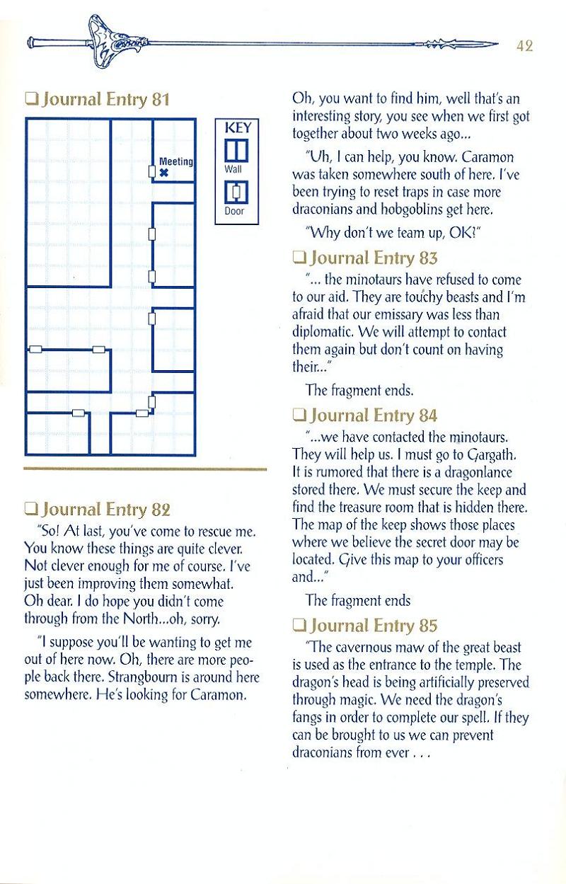 Champions of Krynn Adventurers Journal page 42