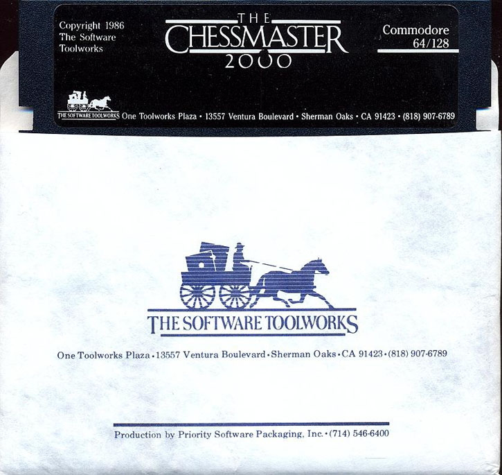 The Chessmaster 2000 disk 1 front