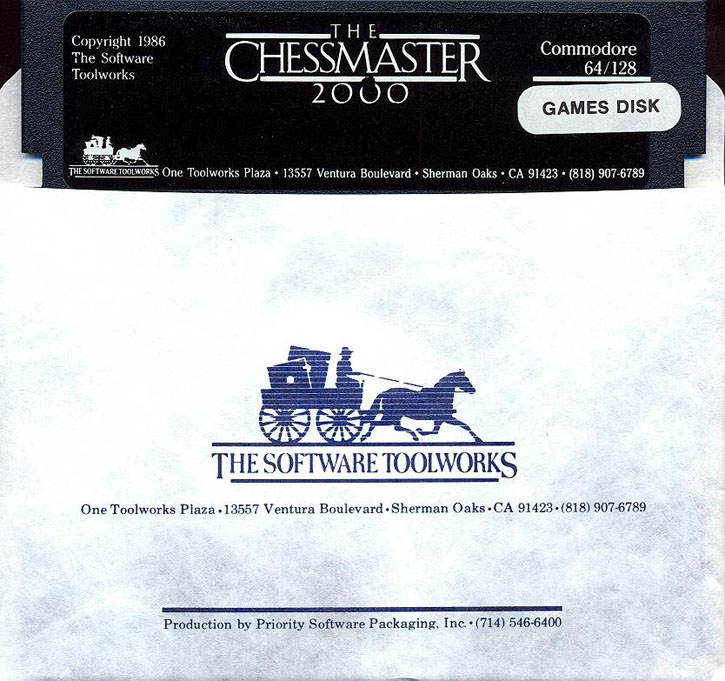 The Chessmaster 2000 disk 2 front