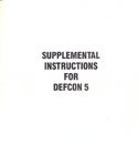 Def Con 5 supplemental instructions cover