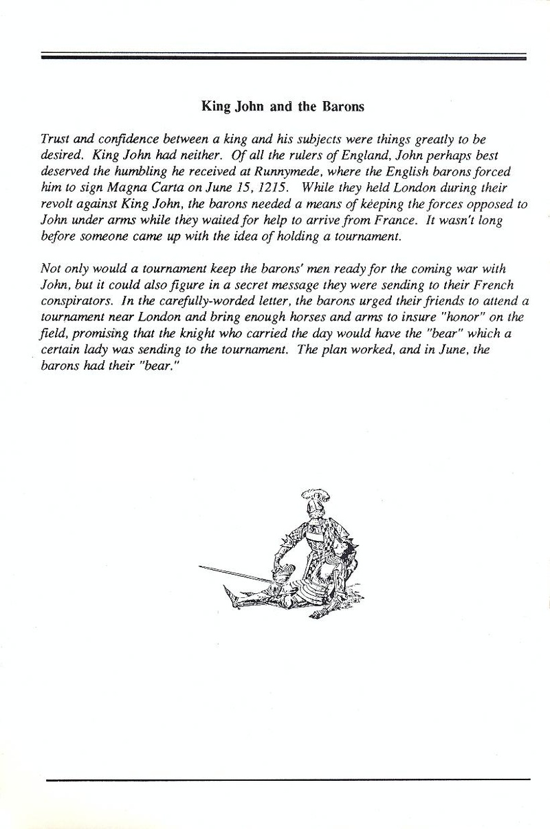 Defender of the Crown manual page 9