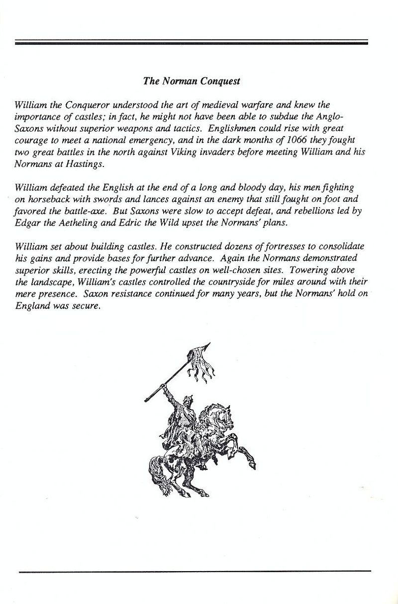 Defender of the Crown manual page 6