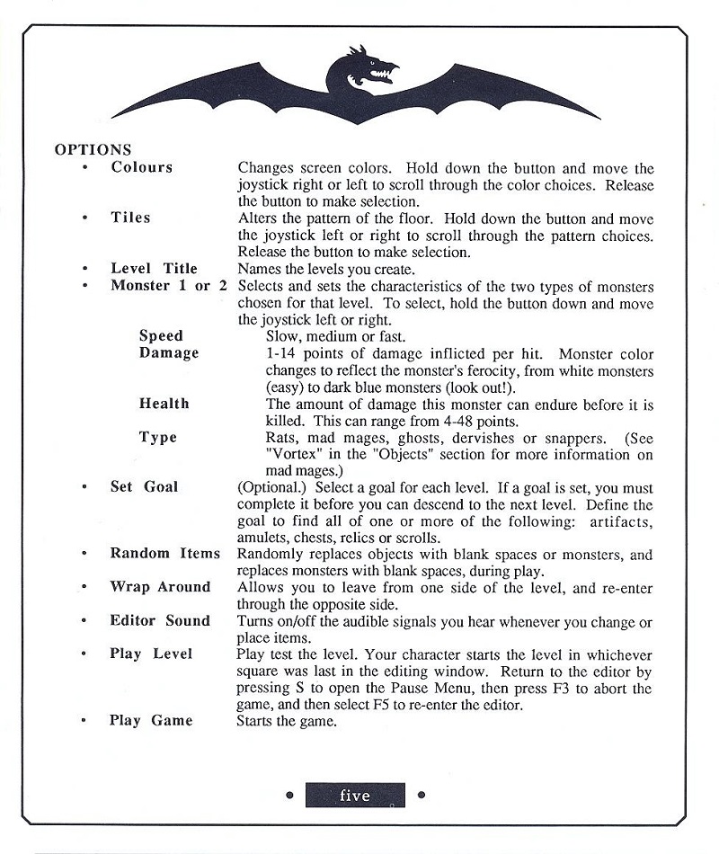Demon Stalkers manual page 5