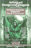 Dungeon Masters Assistant Volume I: Encounters manual front cover
