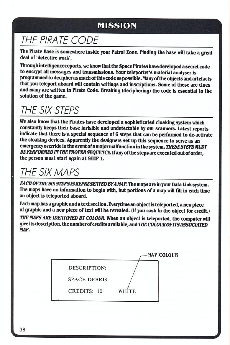 Echelon manual page 38
