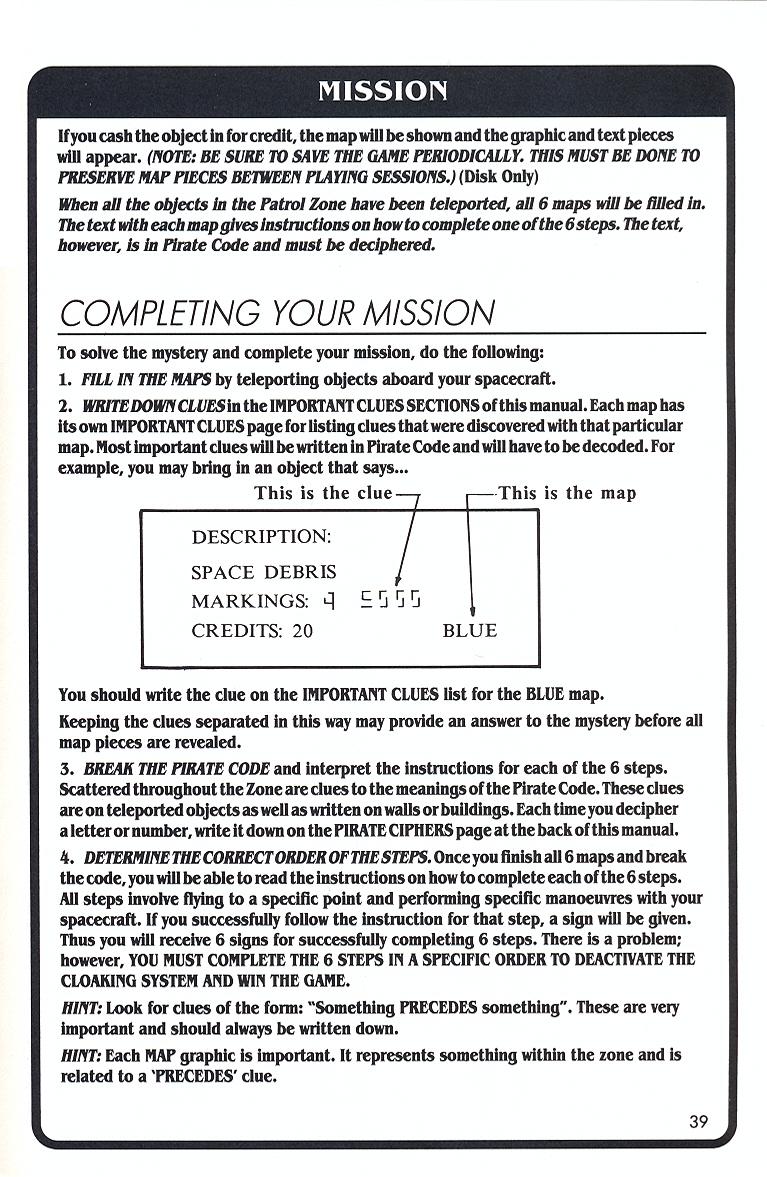 Echelon manual page 39