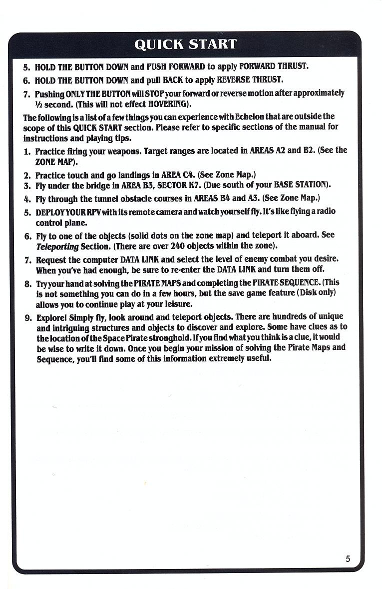 Echelon manual page 5