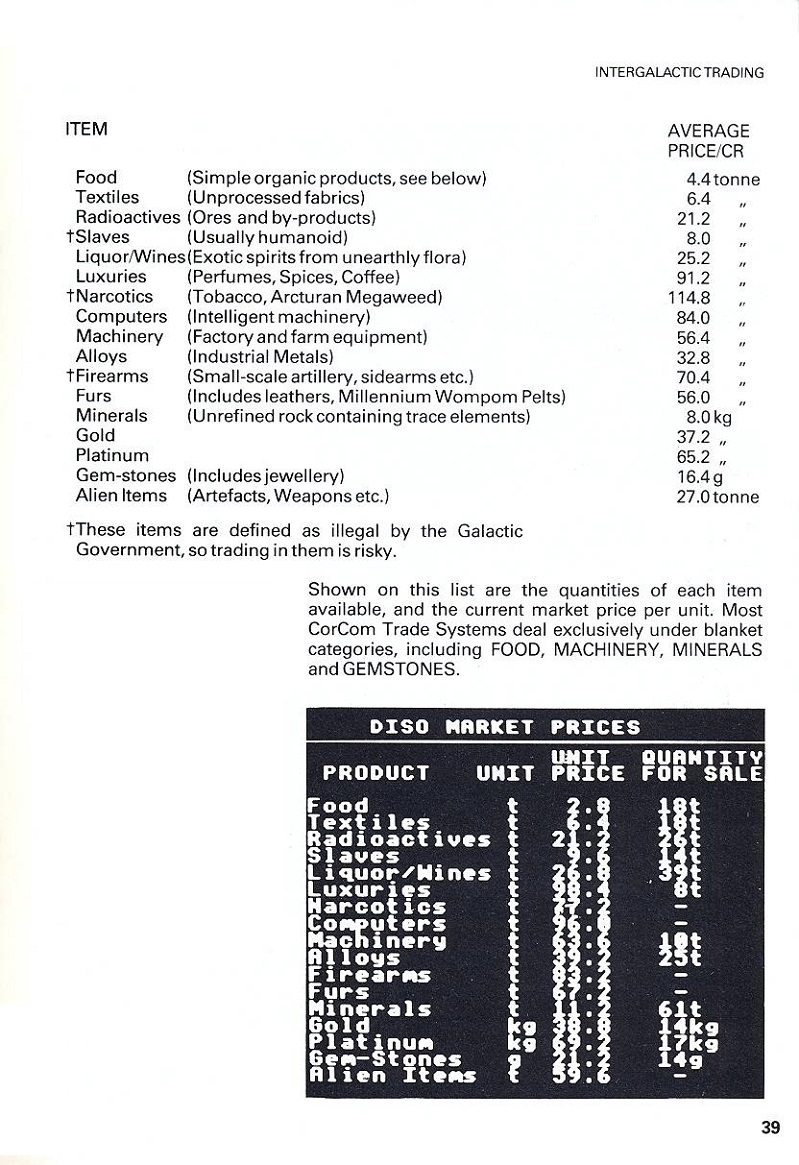 Elite Space Traders Flight Training Manual page 39