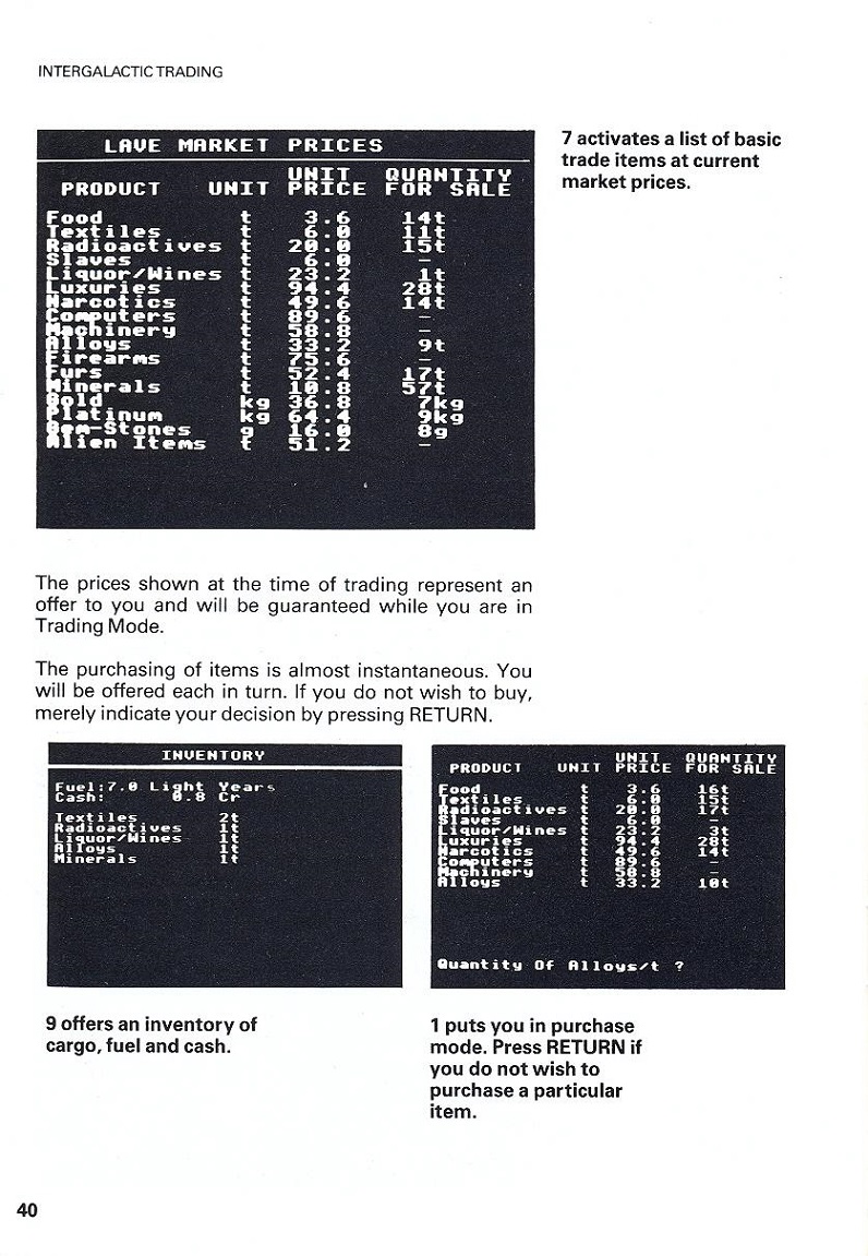 Elite Space Traders Flight Training Manual page 40