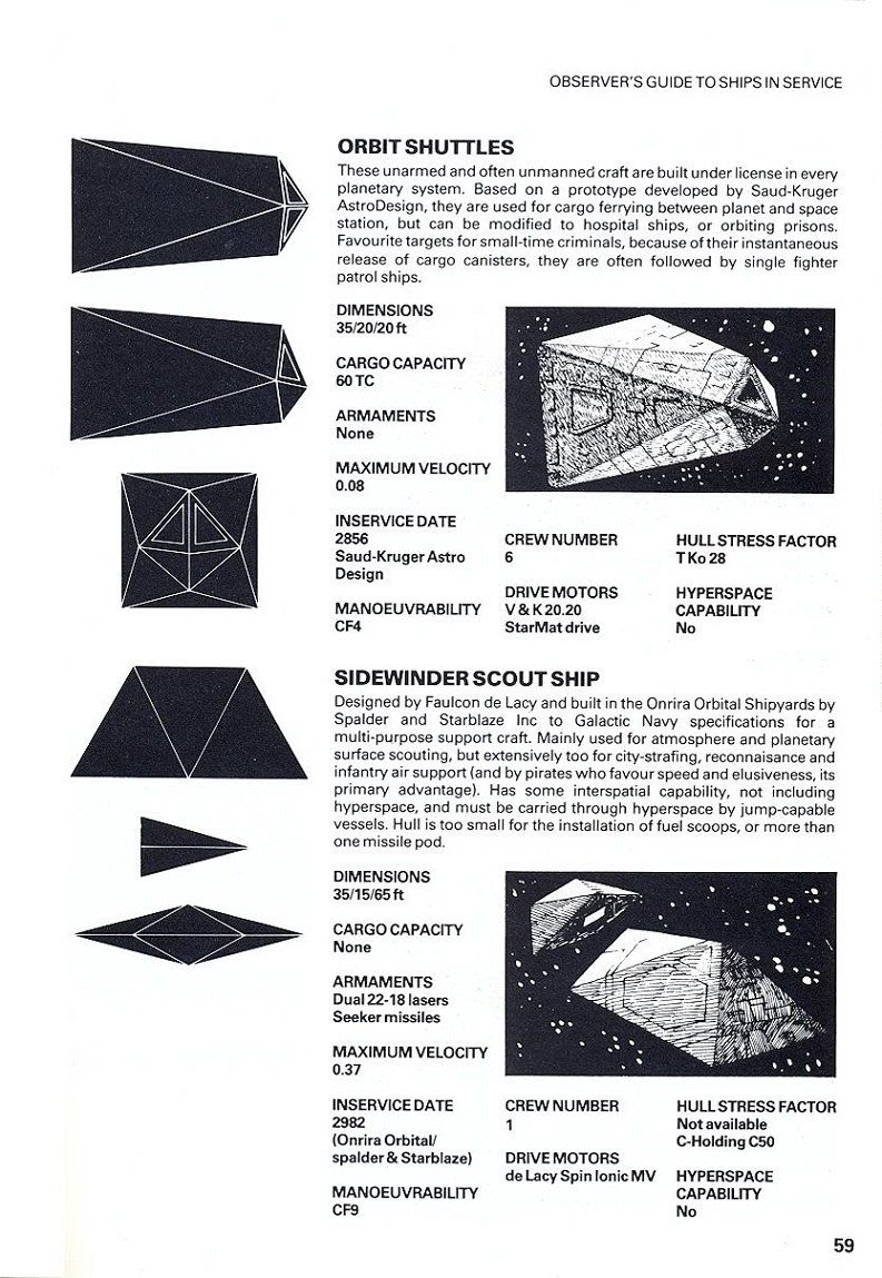 Elite Space Traders Flight Training Manual page 59