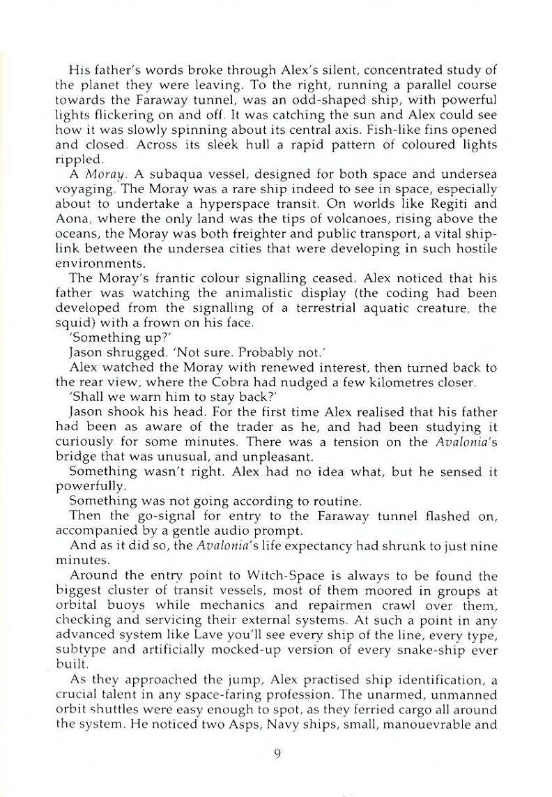 Elite The Dark Wheel novel page 9