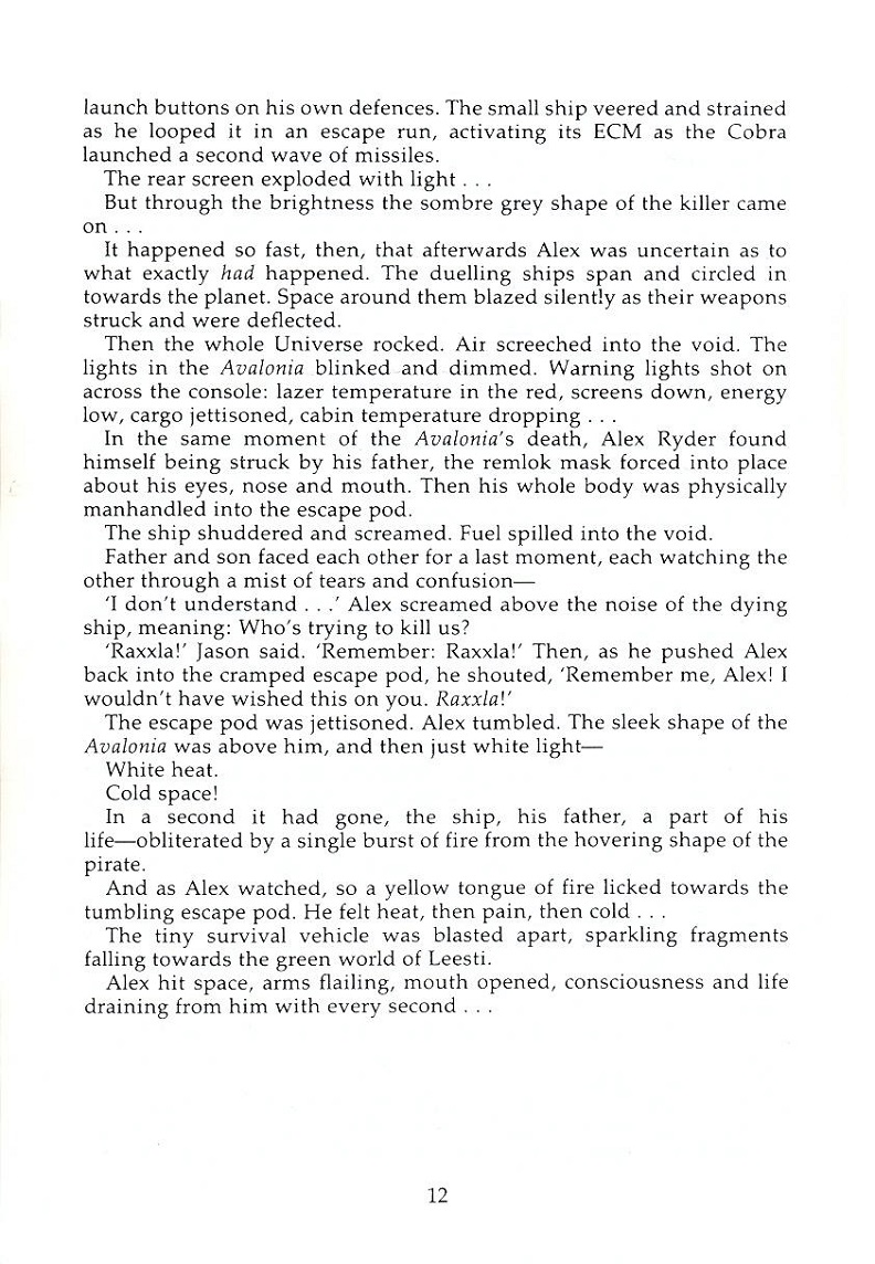 Elite The Dark Wheel novel page 12