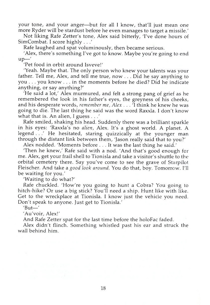 Elite The Dark Wheel novel page 18