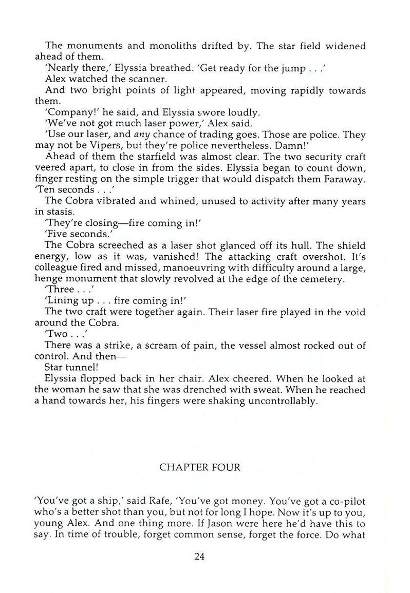 Elite The Dark Wheel novel page 24