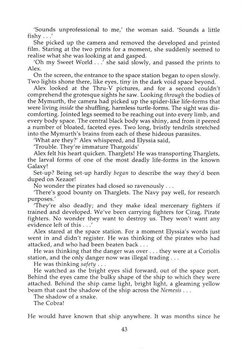 Elite The Dark Wheel novel page 43