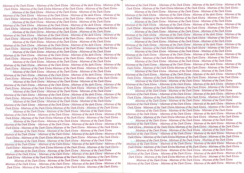 Elvira: Mistress of the Dark Emeldas Book of Recipes and Spells pages 3-4