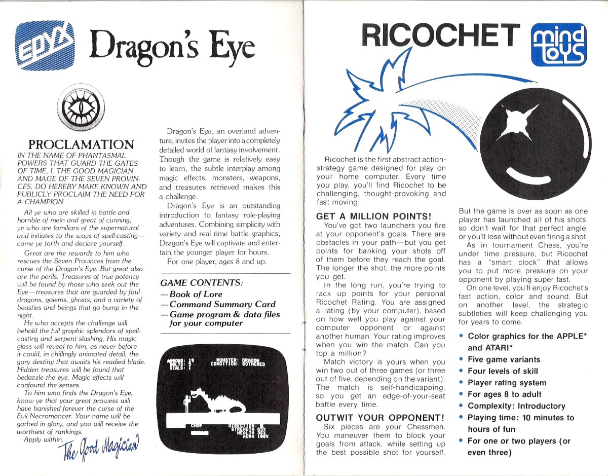 Epyx Brochure 1981 Page 4 