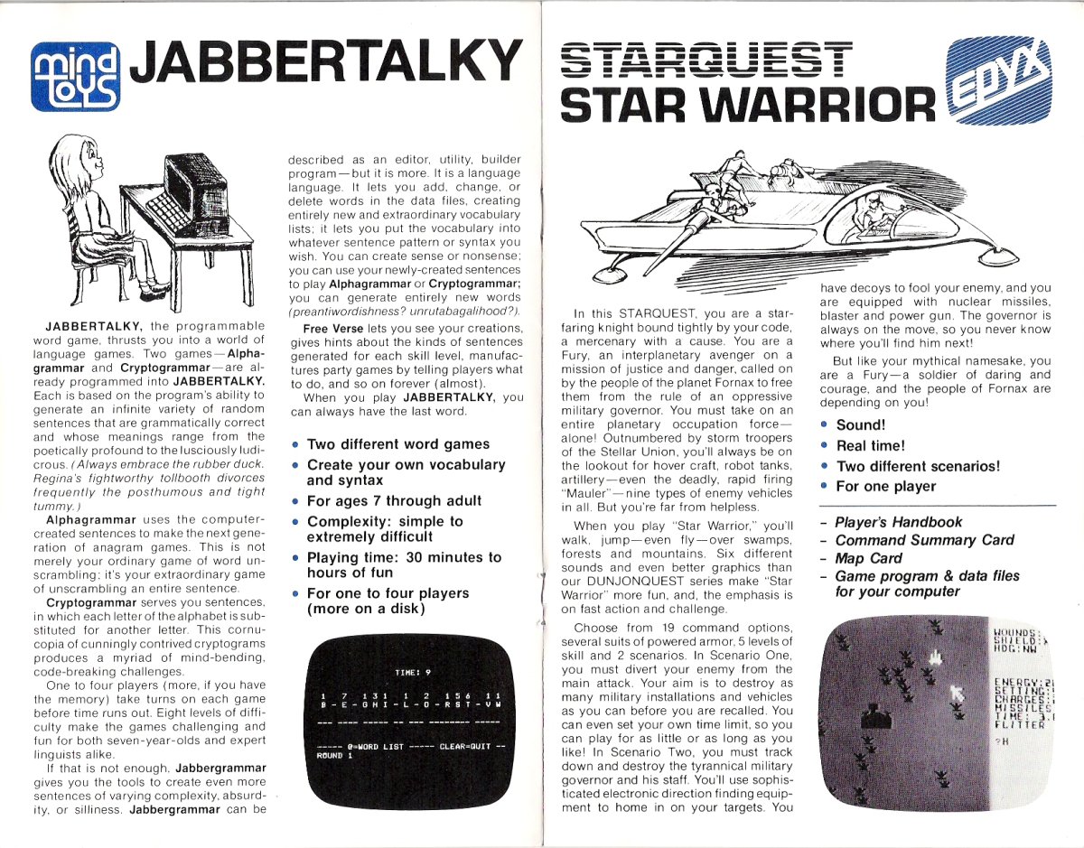 Epyx Brochure 1981 Page 6 