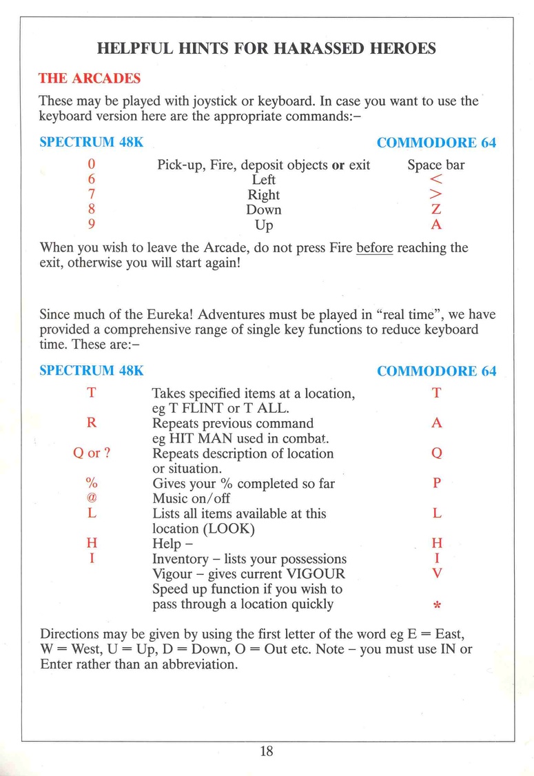 Eureka! manual page 18