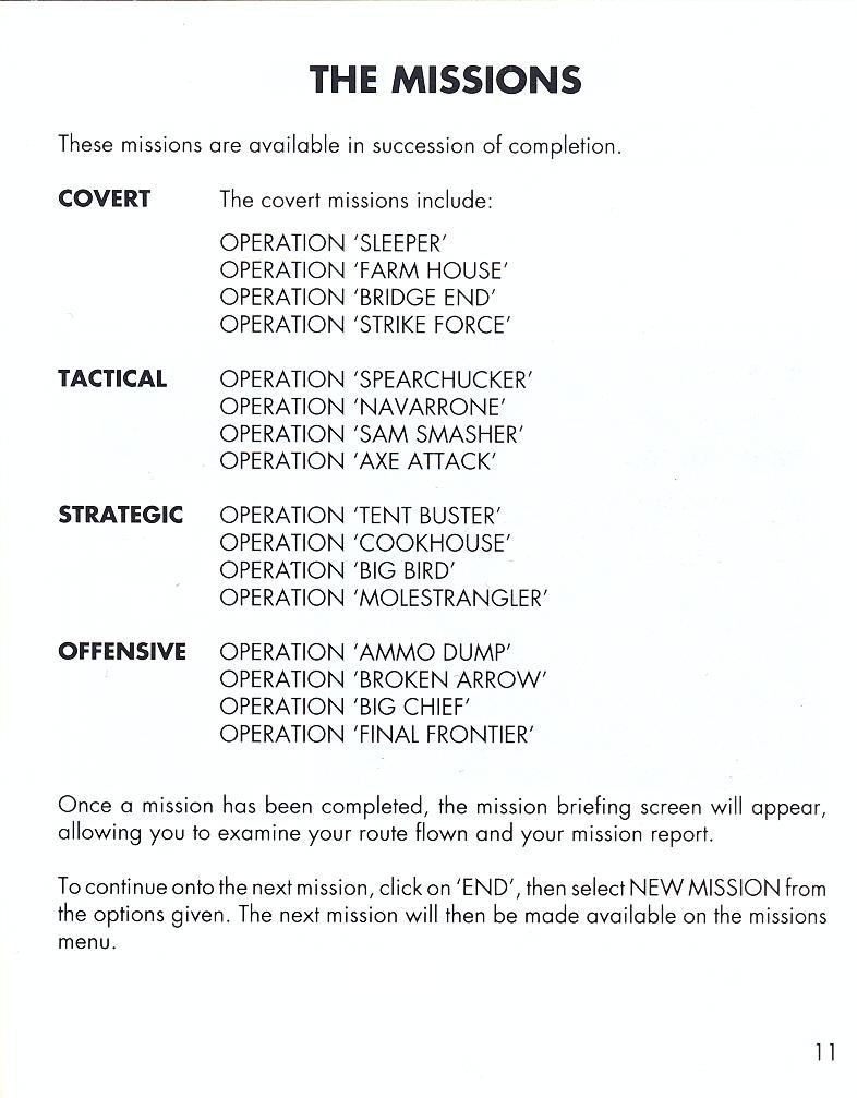 Fighter Bomber manual page 11