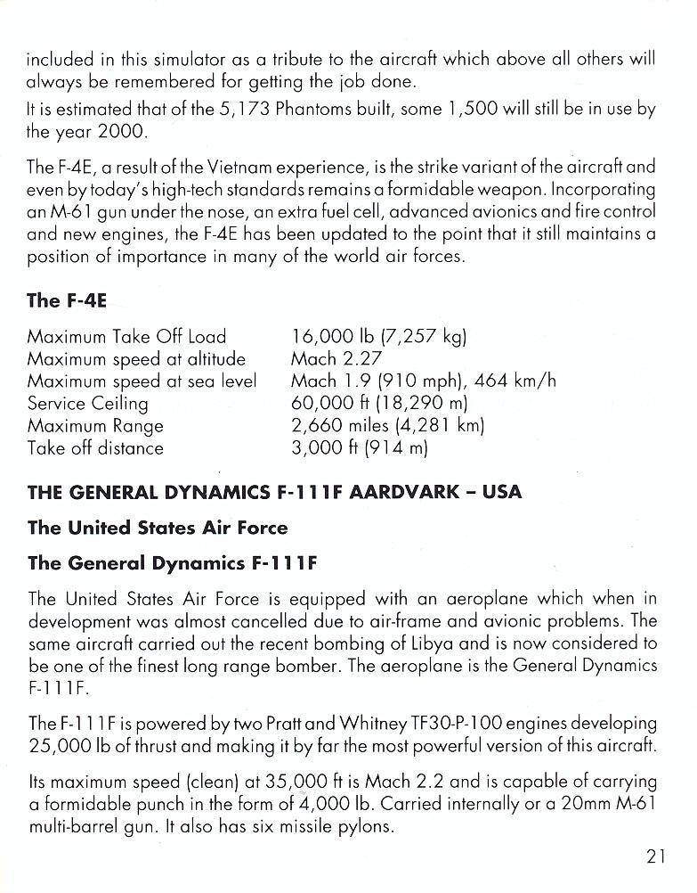 Fighter Bomber manual page 21
