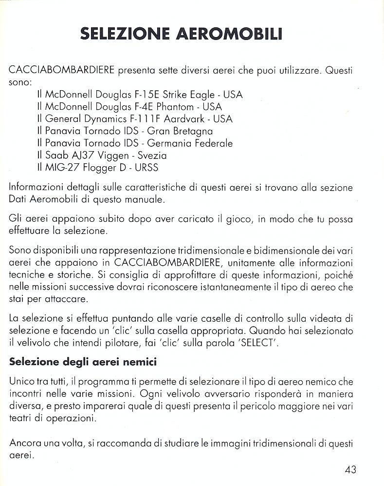 Fighter Bomber manual page 43