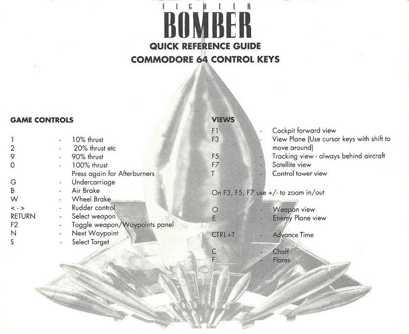 Fighter Bomber quick reference guide page 2