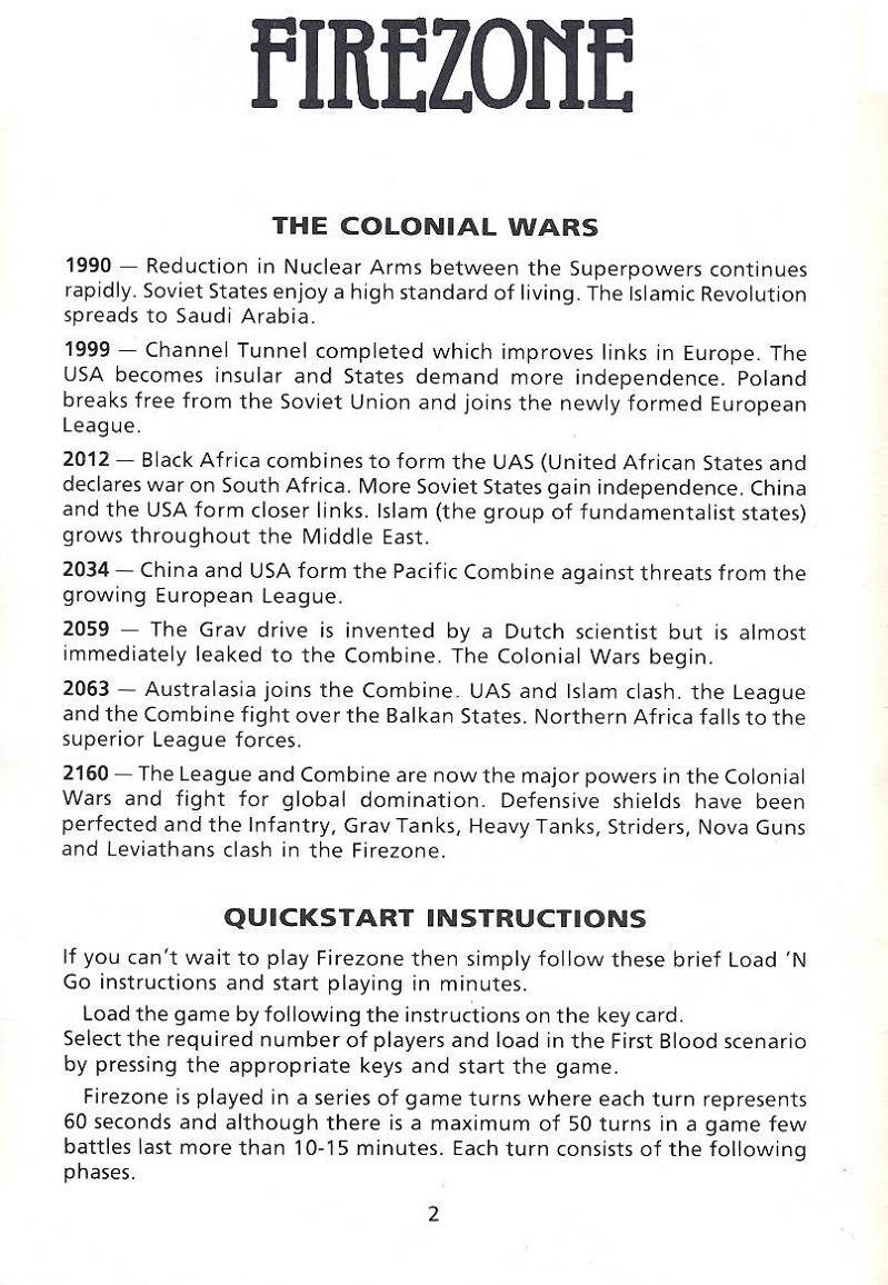 FireZone The Players Guide page 2
