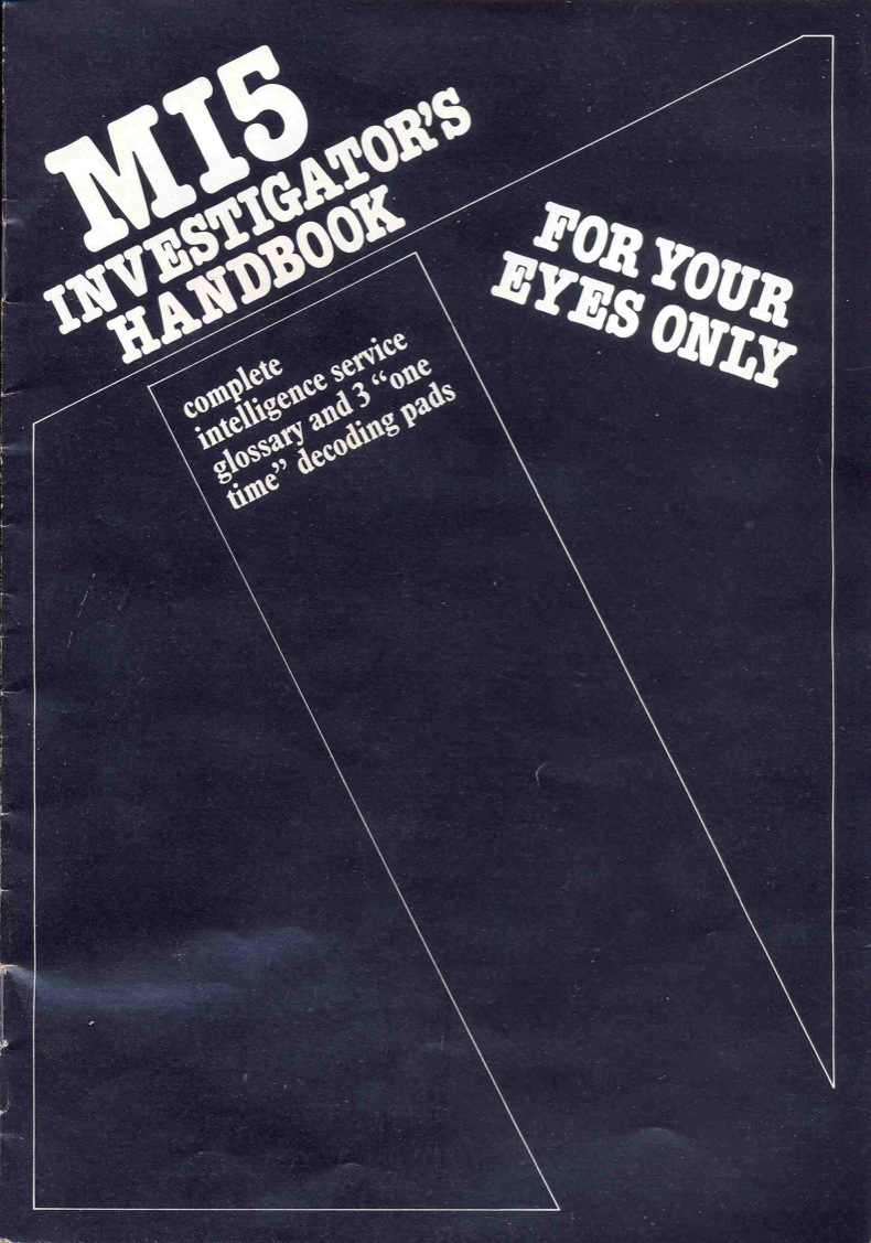 The Fourth Protocol MI5 Investigators Handbook Front Cover 