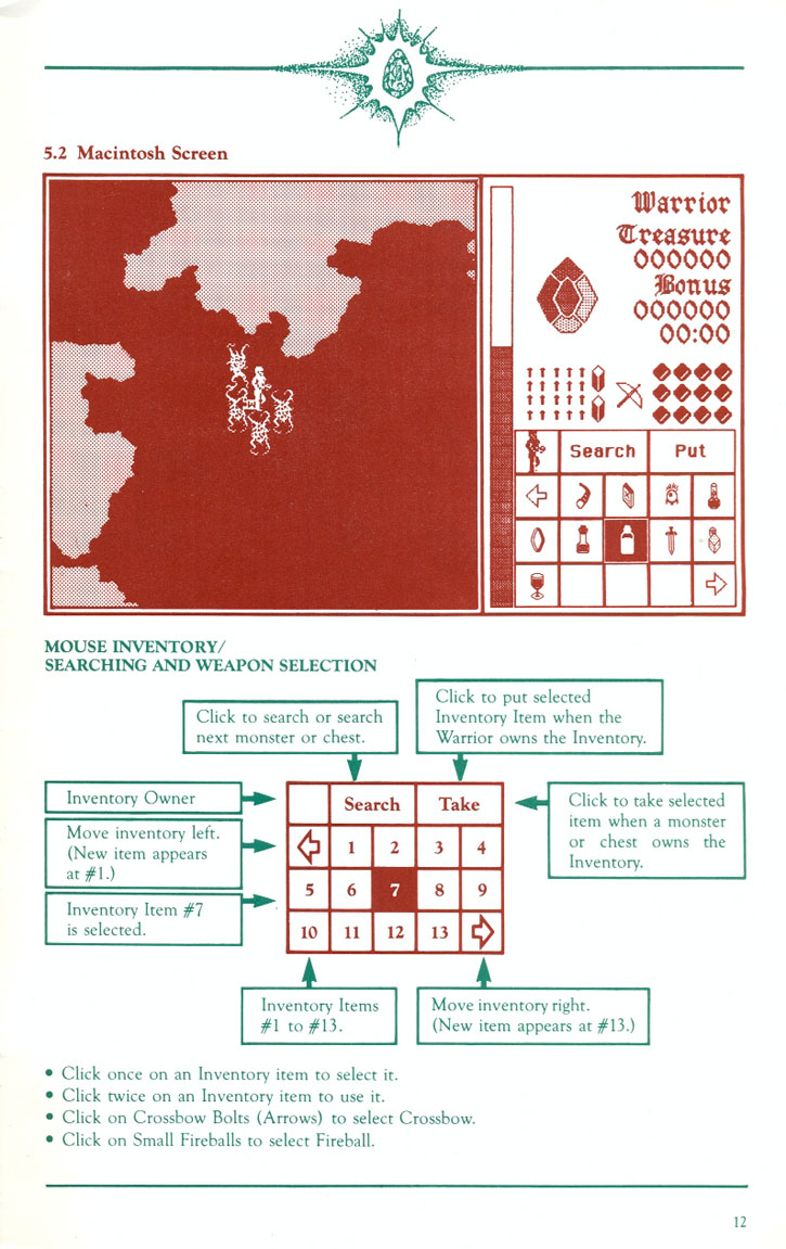 Gemstone Warrior manual page 12