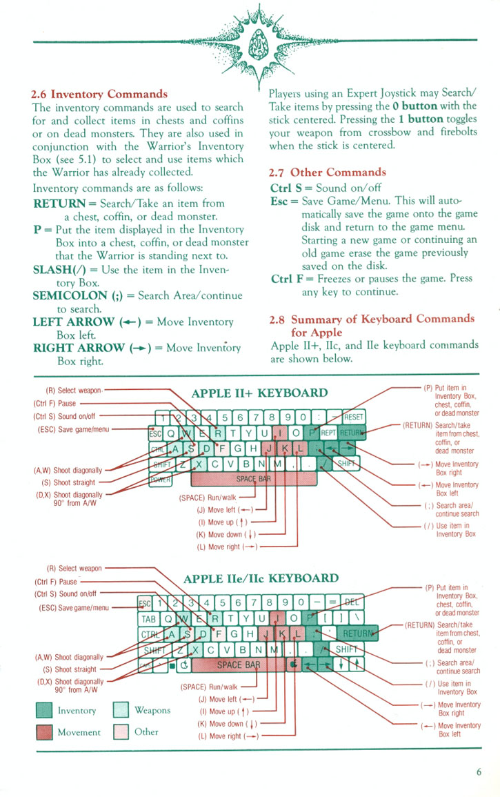 Gemstone Warrior manual page 6